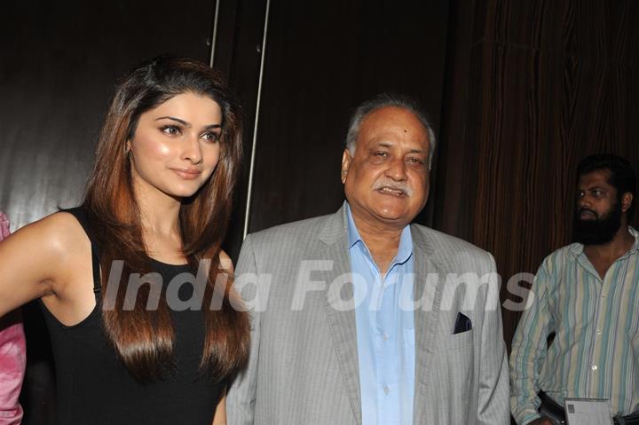 Prachi Desai and TP Agarwal at Launch of T P Aggarwal's trade magazine 'Blockbuster'