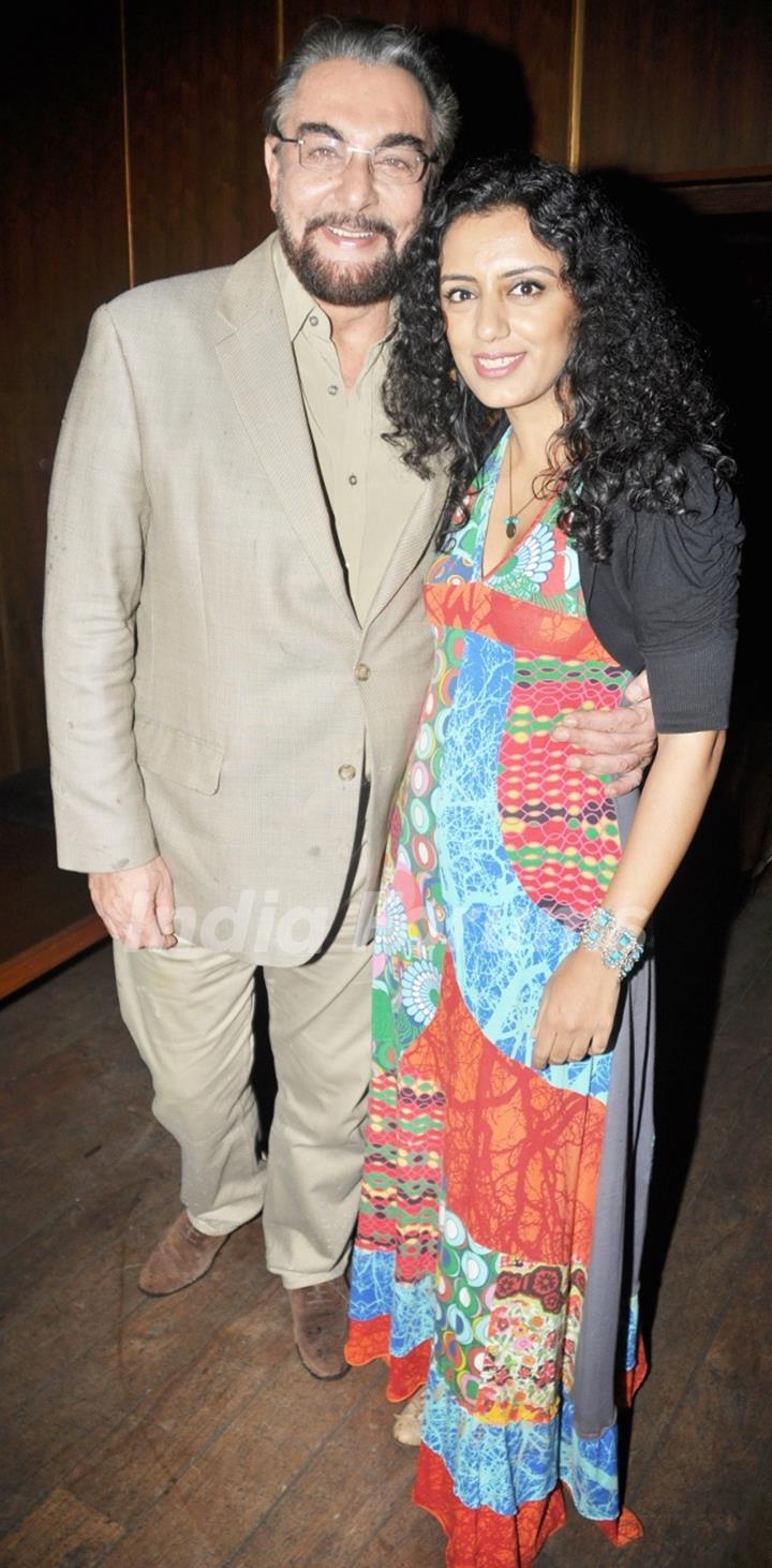 Kabir Bedi and Parveen Dusanj at Viveck Vaswani's surprise birthday bash