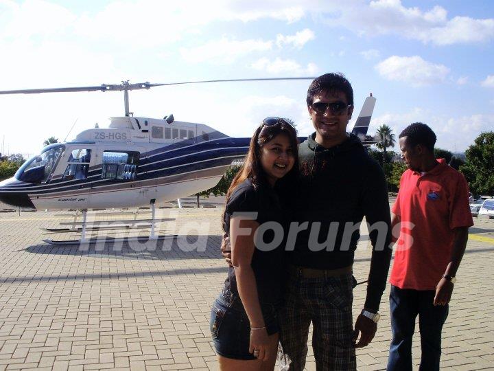 Sharad Kelkar With Keerti in South Africa