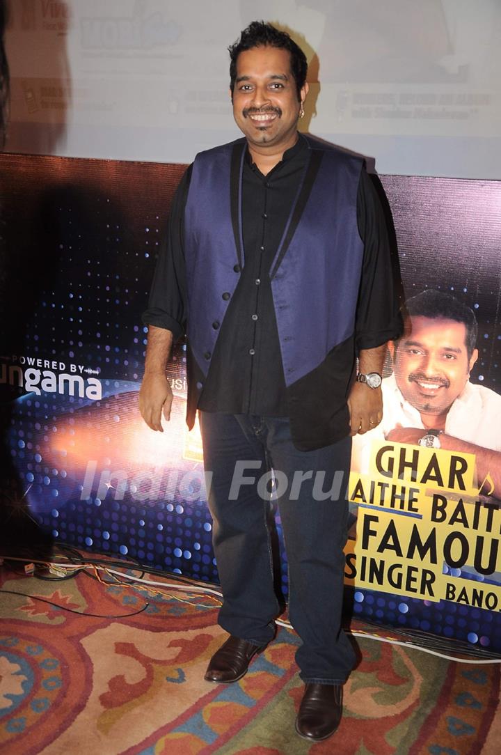 Bollywood singer Shankar Mahdevan Hungama tie up at ITC Hotel in Mumbai. .