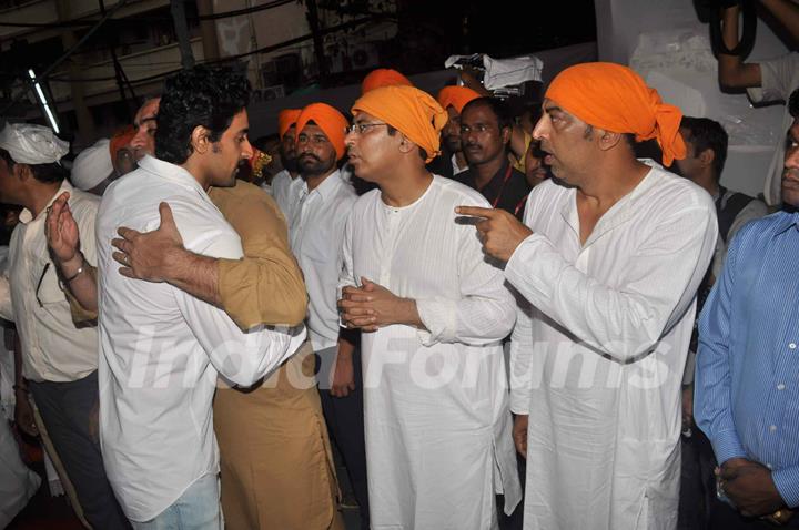 Bollywood actor Kunal Kapoor during Dara Singh's prayer meet in Andheri, Mumbai. .