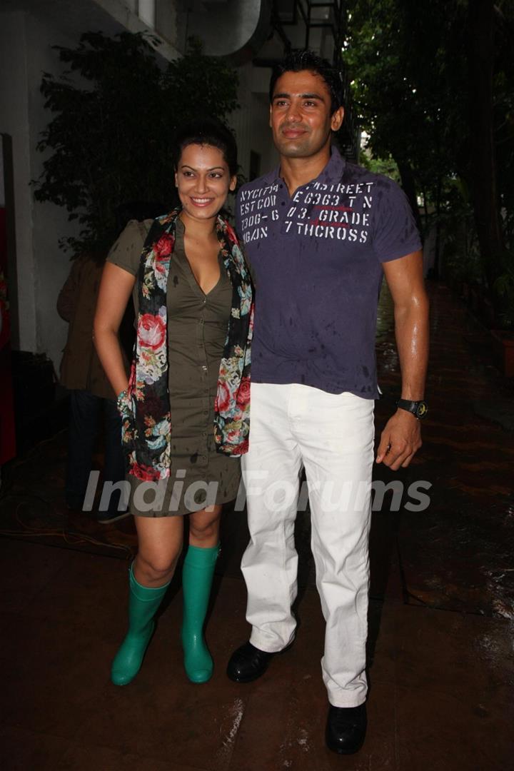 Payal Rohatgi with Sangram Singh at Launch of We Love Mumbai Campaign