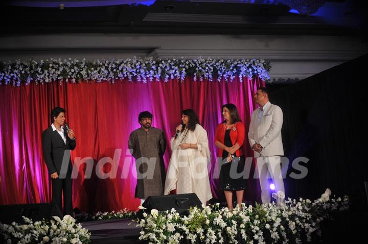 Shahrukh, Sanjay, Bela, Farah & Boman at poster & music launch of Shirin Farhad Ki Toh Nikal Padi