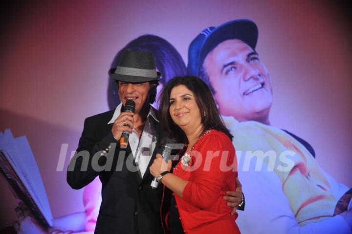 Shah Rukh Khan and Farah Khan at poster and music launch of film Shirin Farhad Ki Toh Nikal Padi