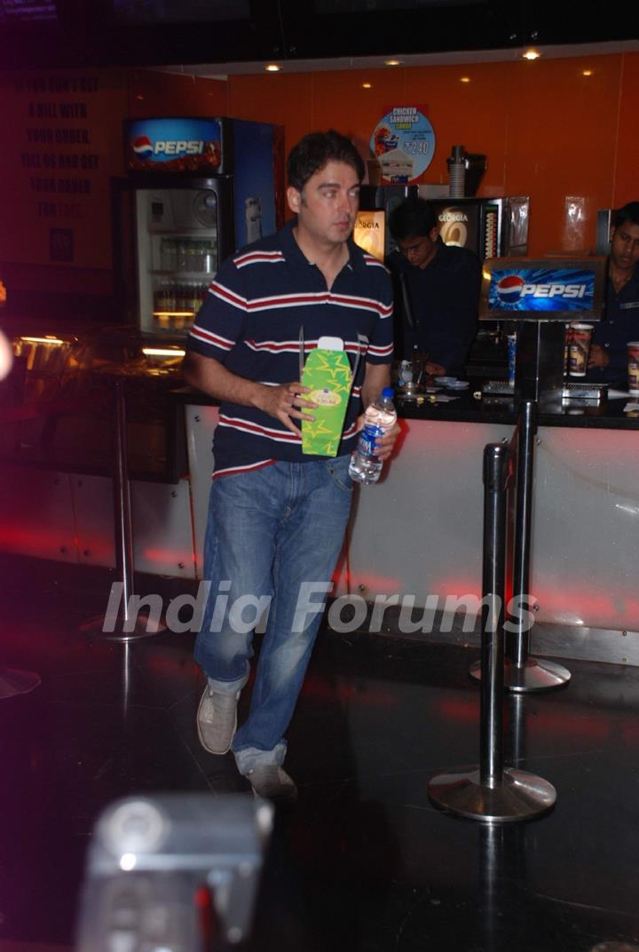 Bollywood actor Jugal Hansraj at 'The Dark Knight Rises' at Juhu PVR. .