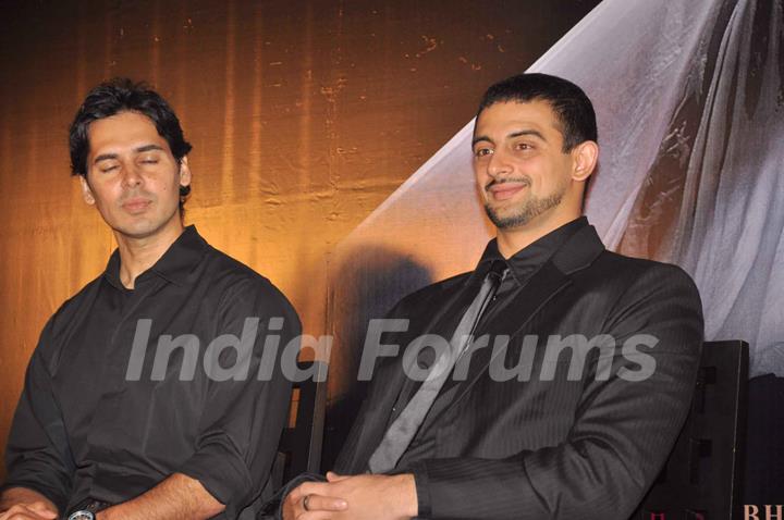 Bollywood actors Arunoday Singh and Dino Morea at Jism 2 Press Conference, Grand Hyatt Mumbai India. .