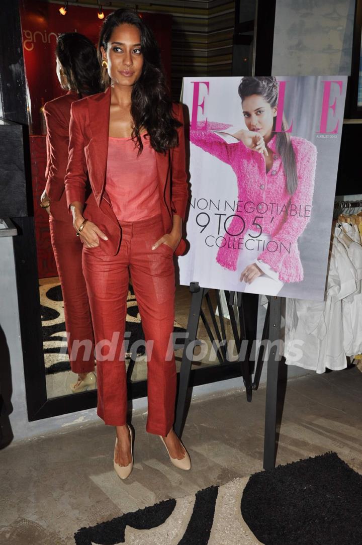 Bollywood model turned actress Lisa Haydon at Elle magazines Lisa Haydon cover bash in Khar, Mumbai. .