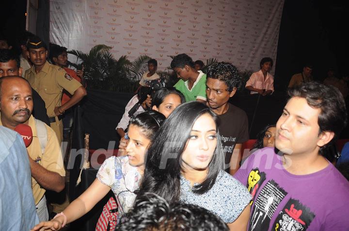 TV personality Shwetha Tiwari  attended the Dahi Handi as part of the Janmashtami celebrations in Mumbai. .