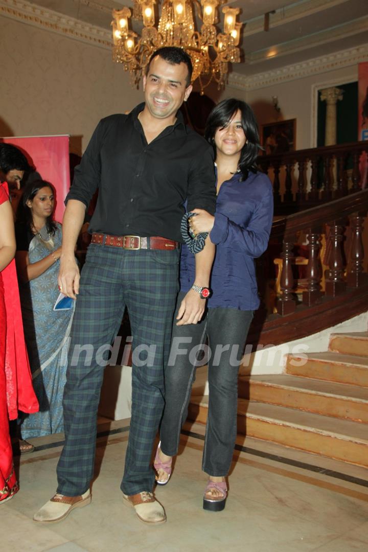 Prashant Bhatt and Ekta Kapoor at Press Conference of Parichay Nayee Zindagi Kay Sapno Ka