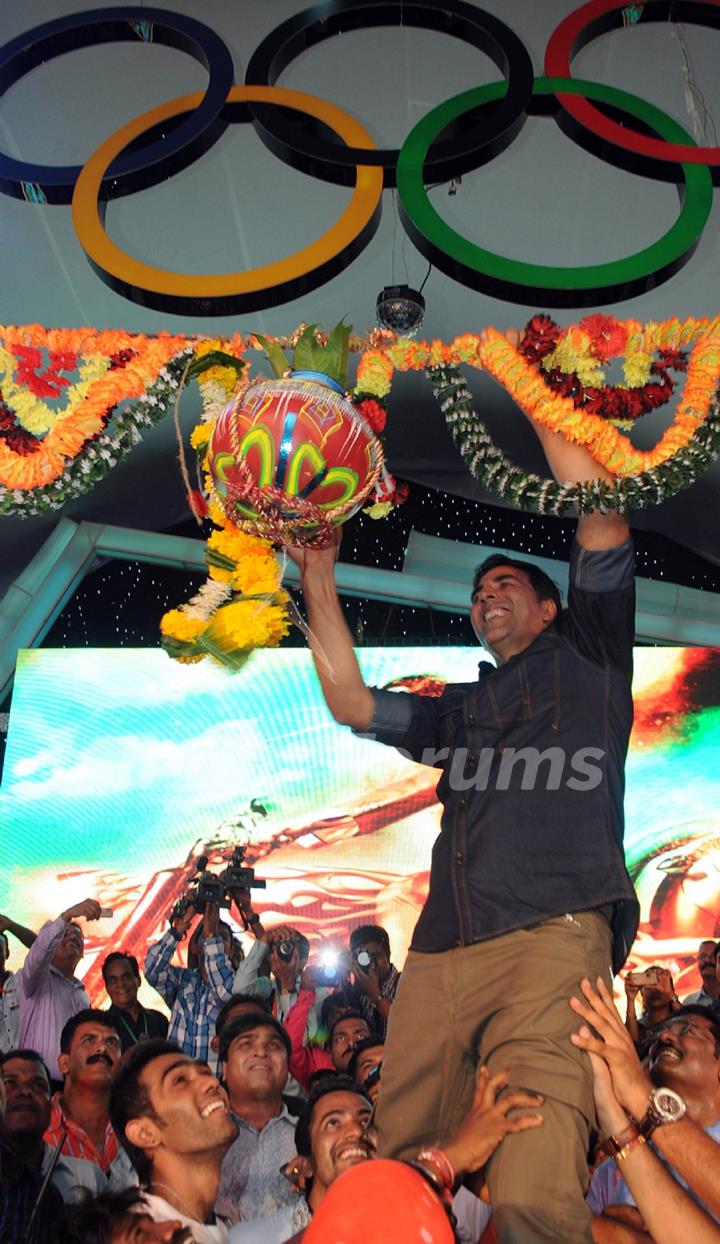 Bollywood actors celebrating Dahi Handi festival