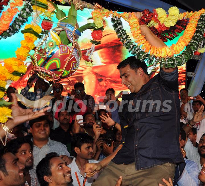 Bollywood actors celebrating Dahi Handi festival