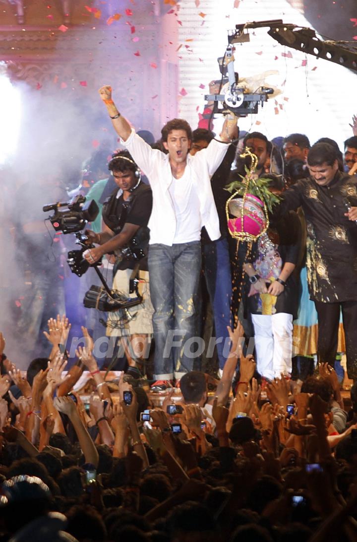 Bollywood actors celebrating Dahi Handi festival