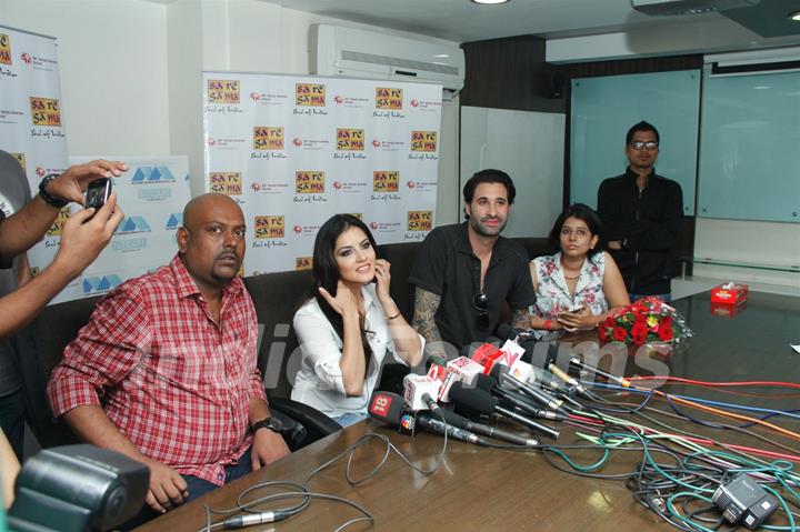 Sunny Leone at Saregama WAP Portal press meet