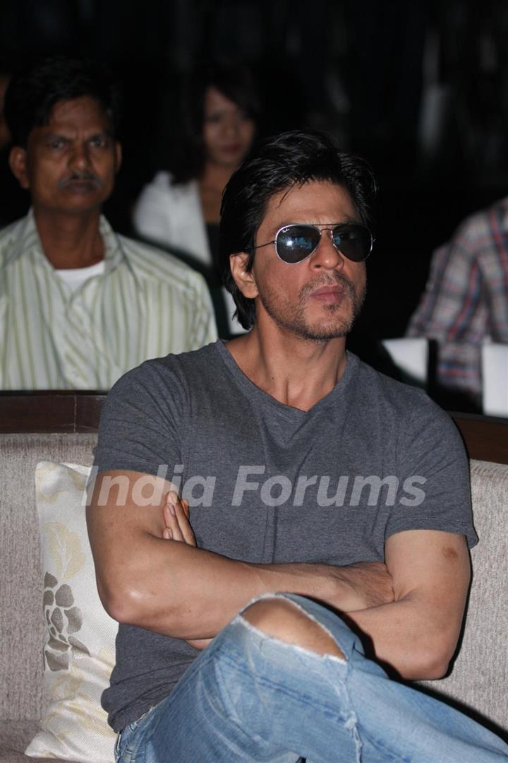 Shahrukh Khan poses during the launch of DDB & Videocon its new Age Led’s