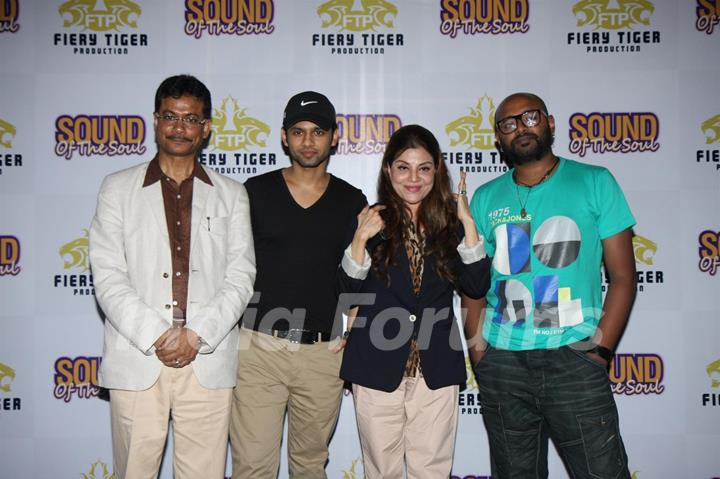 Krishnendu Sen, Rahul Vaidya, Sapna Mukherjee & Benny Dayal at Press Conference on Sound of the Soul