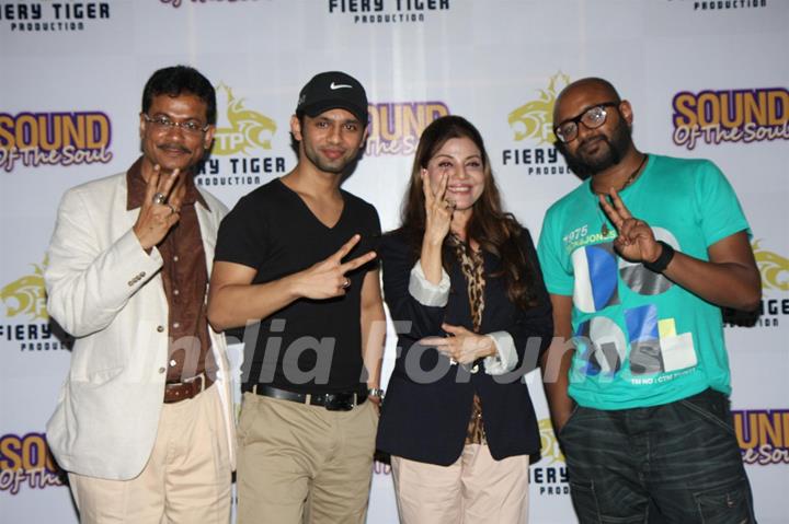 Krishnendu Sen, Rahul Vaidya, Sapna Mukherjee & Benny Dayal at Press Conference on Sound of the Soul