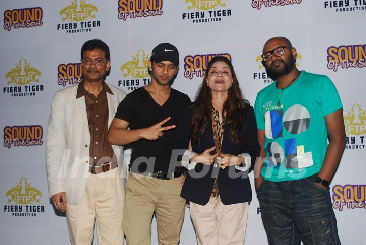 Krishnendu Sen, Rahul Vaidya, Sapna Mukherjee, Benny Dayal at Sound of Soul music launch