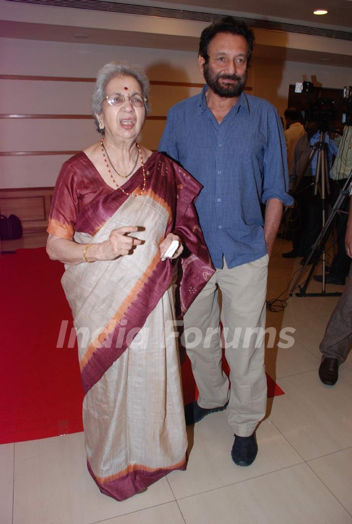 Film director Shekhar Kapur at the screening of 'Bharat Bhagya Vidhata'