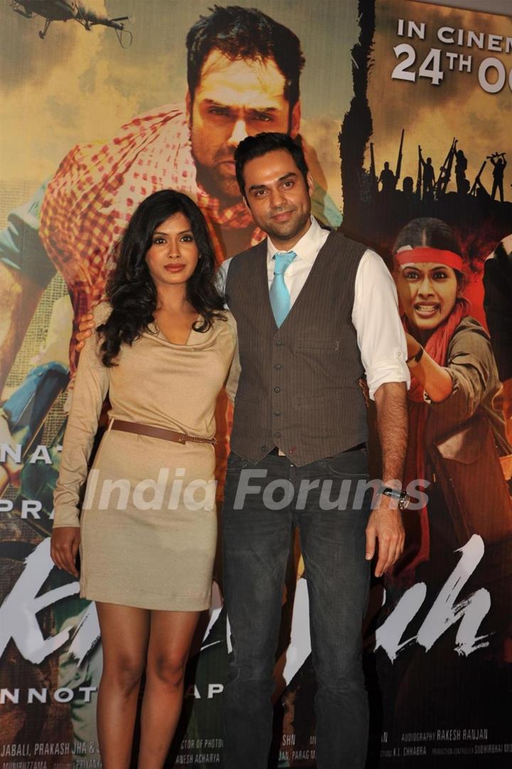 Anjali Patil and Abhay Deol at Unveiling of forthcoming film Chakravyuh