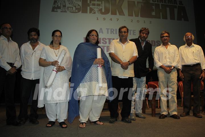 Subhash Ghai, Jackie Shroff at Whistling Woods International offers tribute to Ashok Mehta