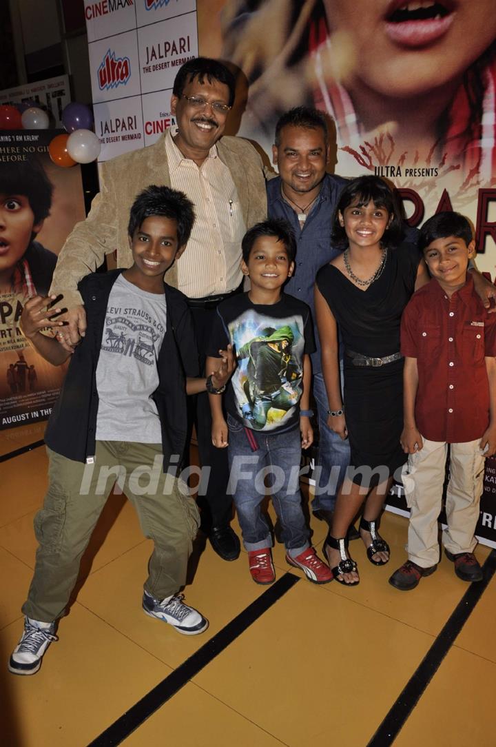 Harsh Mayar, Lehar Khan, Krishang Trivedi at Jalpari Premiere in Mumbai