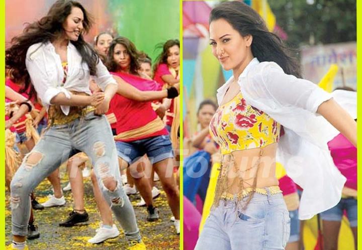 Sonakshi Sinha performing on Go Go Govinda in Oh My God!