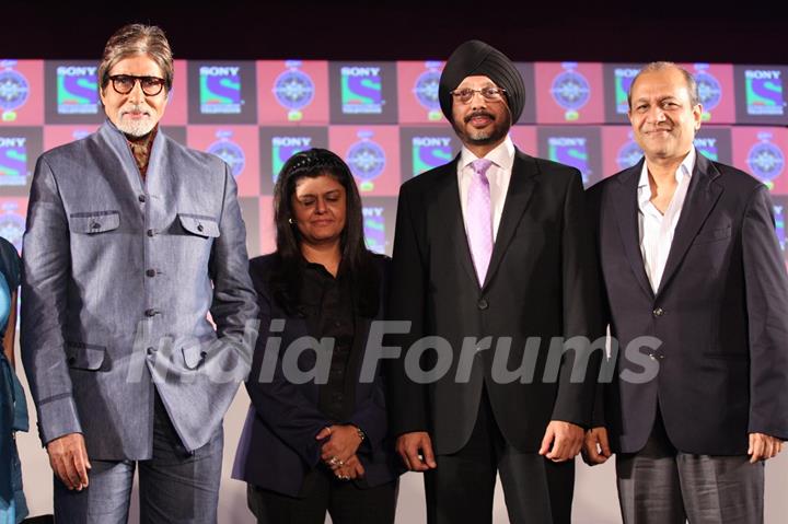 Amitabh Bachchan at the press conference of Kaun Banega Crorepati at Hotel JW Marriott