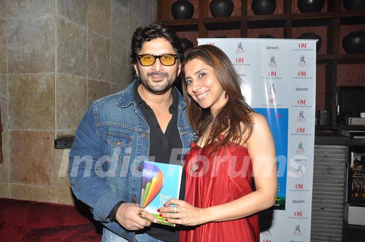 Arshad Warsi and Malti Bhojwani at Book Launch Don't Think of a Blue Ball