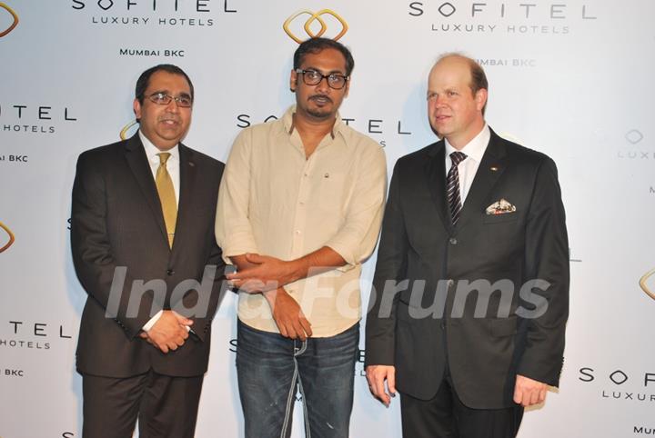 Rajan Gosain, Abhinav Kashyap & Bernd Schneide at Grand Launch Party of Sofitel Mumbai BKC