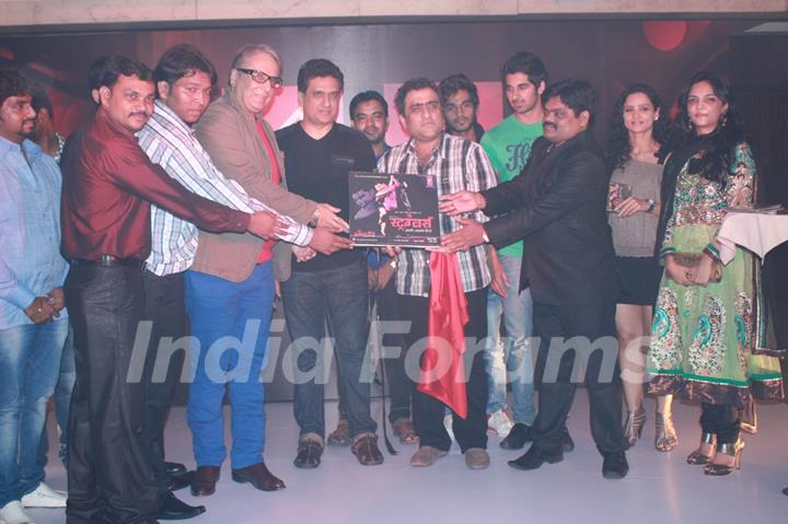 Aditya Raj Kapoor, Daboo Malik, Kunal Ganjawala with Producer Vijay Shinde At Music Launch Of Marath