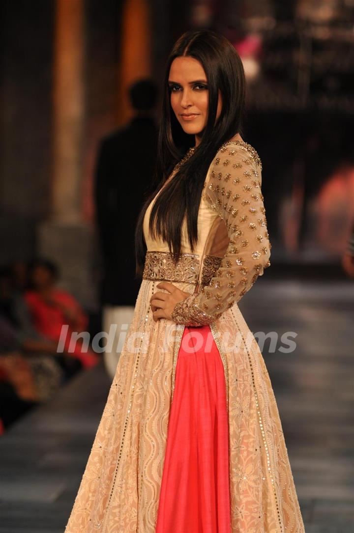 Neha Dhupia at Mijjwan Sonnets in Fabric Fashion Show