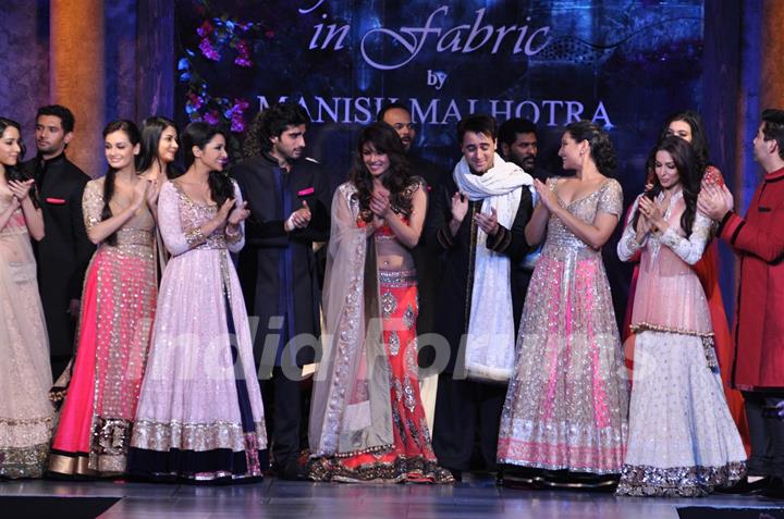 Celebs at Mijjwan Sonnets in Fabric Fashion Show