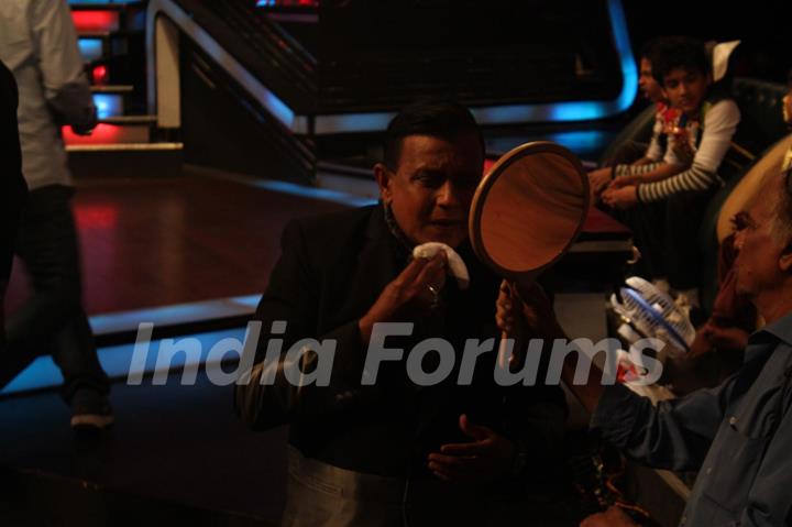 Mithun Chakraborty on the sets of Dance India Dance