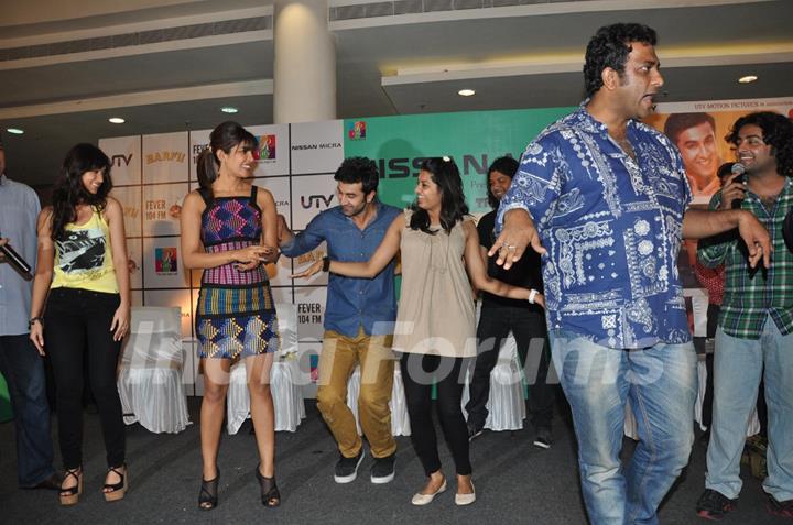 Ileana D'Cruz, Ranbir Kapoor, Priyanka Chopra, Anurag Basu at Film Barfi Promotion With R City Mall