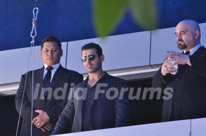 John Abraham at Race 2 Shooting Filmition