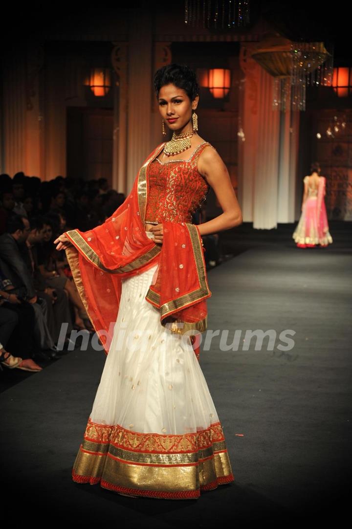 Jyotsna Tiwari's bridal collection at Aamby Valley Fashion Week 2012