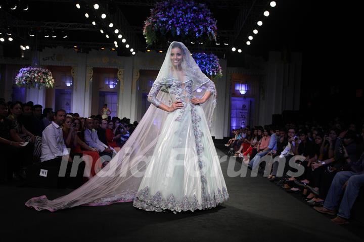 Malaika Arora Khan walks the ramp at Bridal Fashion Week