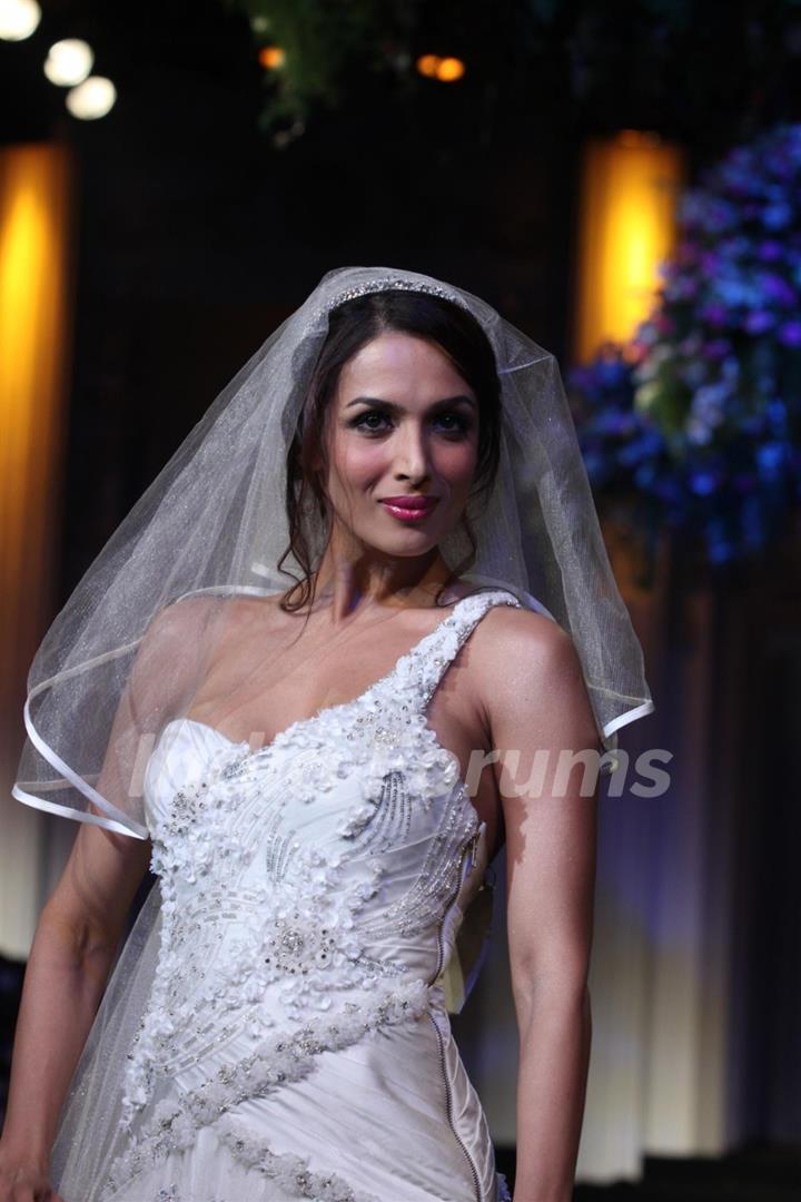 Malaika Arora Khan walks the ramp at Bridal Fashion Week