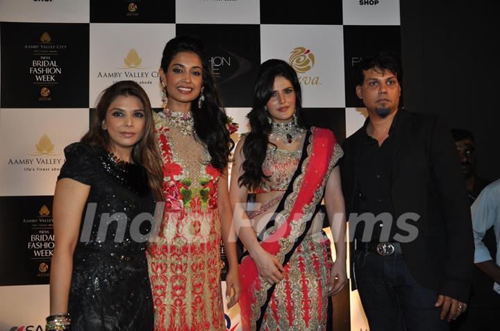 Zarine Khan & Sarah Jane Dias walk the ramp at Bridal Fashion Week