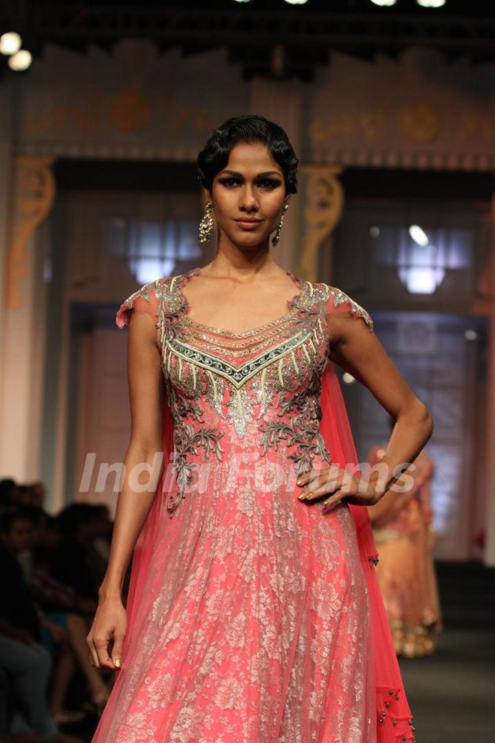 Models walks the ramp for Anjalee and Arjun Kapoor at Bridal Fashion Week