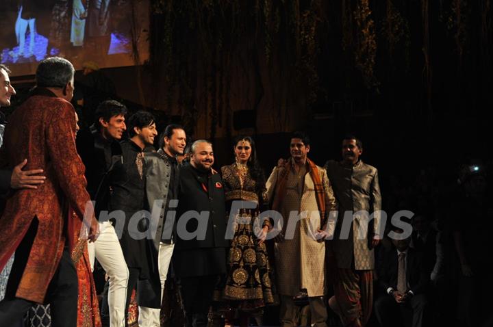 JJ Valaya during the Grand Finale of India Bridal Fashion Week 2012