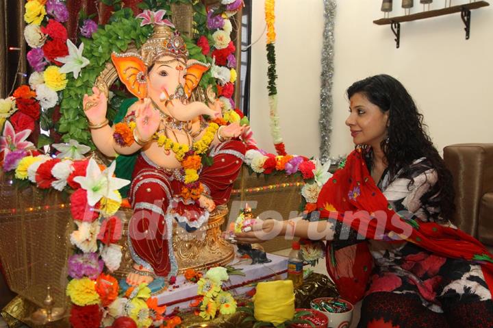 Sambhavna Seth at Ganesh Chaturthi Festival