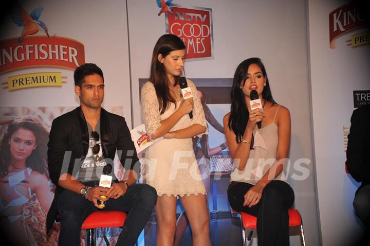 Siddharth Mallya, Karishma Kotak and Nathalia Kaur at Hunt for the ‘Kingfisher Calendar Girl’