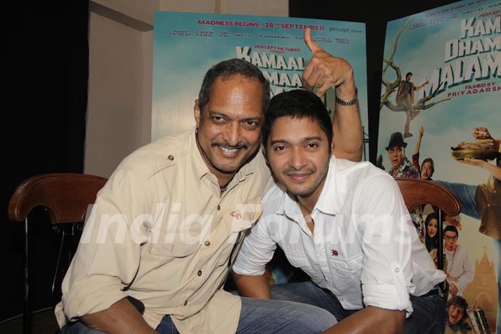 Nana Patekar and Shreyas Shoots for Kamaal Dhamaal Malamaal