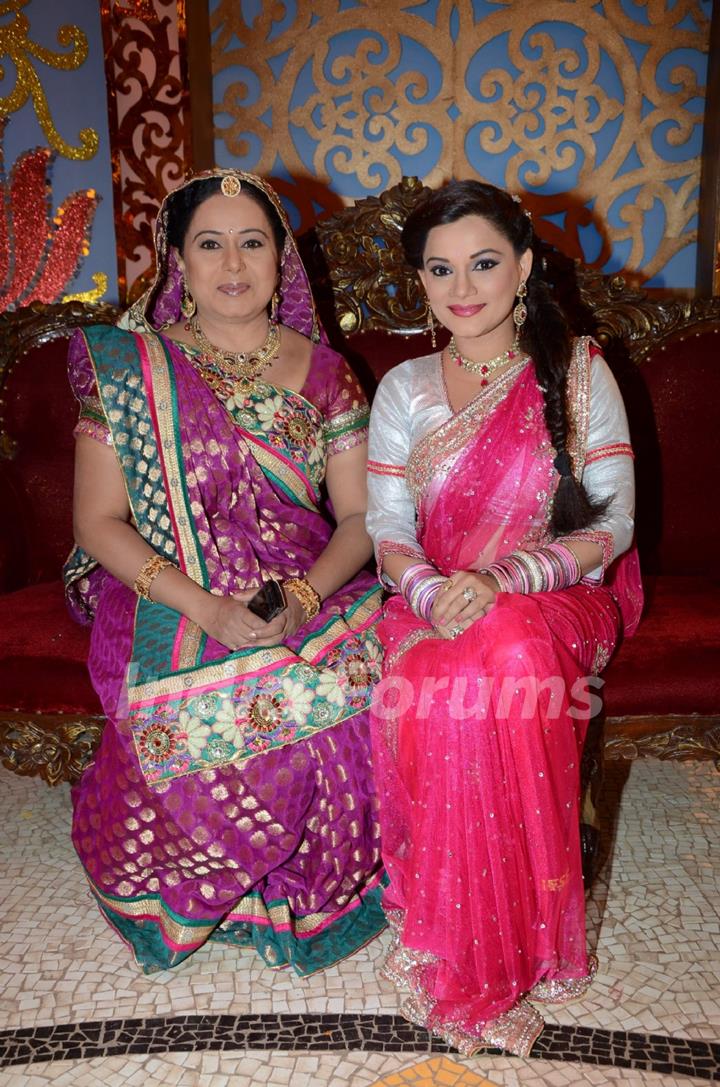 Neelu Vaghela and Kanica Maheshwari celebrate during the Ganesh Chaturthi festival