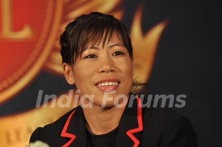 Mary Kom At Sfl Press Meet