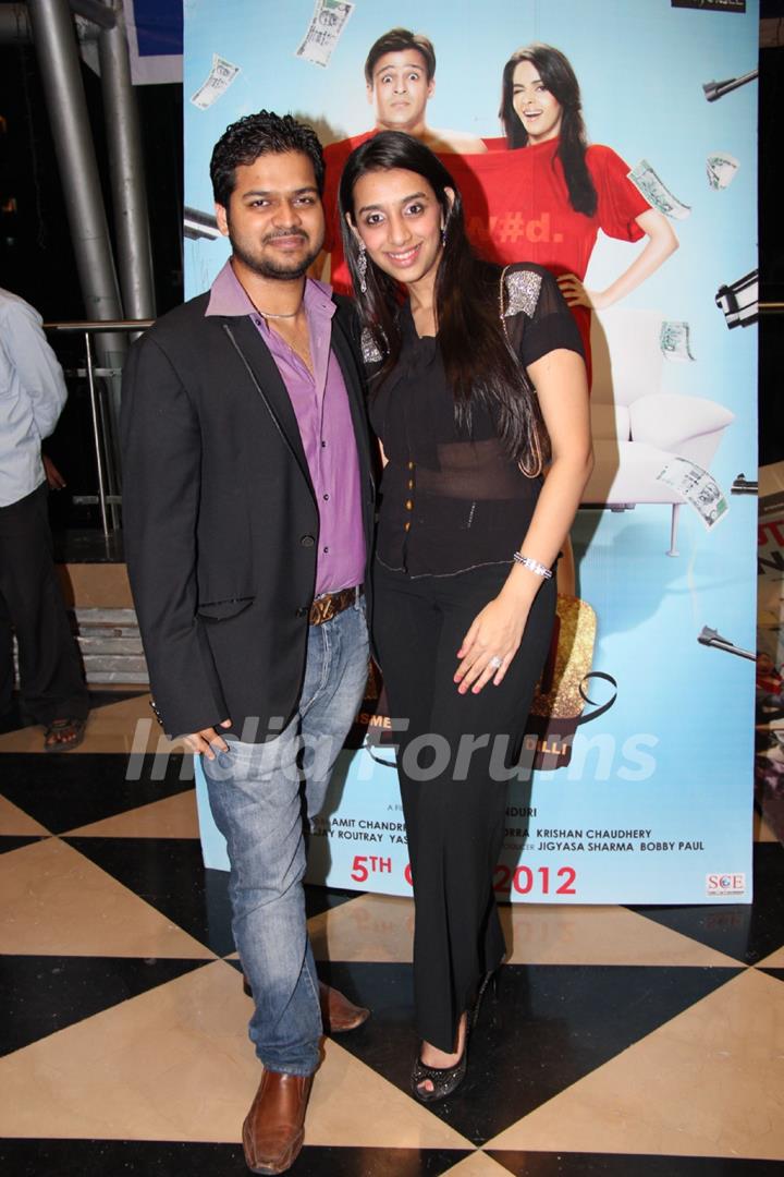 Romeer Sen and Titiksha at the launch of their latest movie Kismat Love Paisa Dilli (KLPD) in Mumbai.