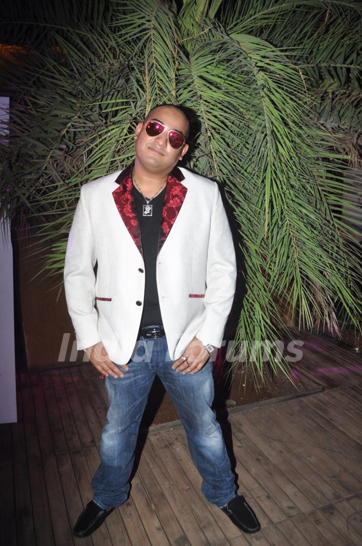 International music composed and singer Kissh strikes a pose during the launch of his debate music album LADY at ky Lounge in Juhu in Mumbai.