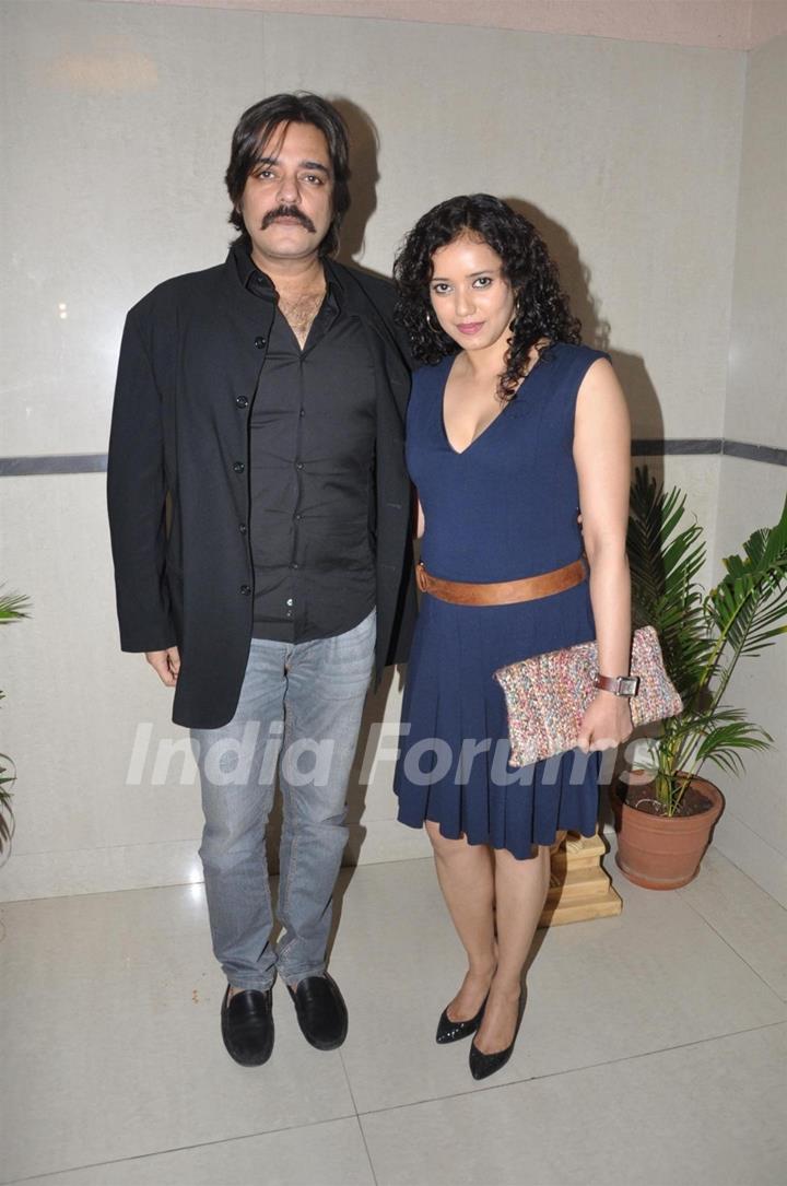 Bollywood actors Chandrachur Singh and Shreya Narayan at film Prem Mayee press meet at Hotel Four Seasons in Juhu, Mumbai.