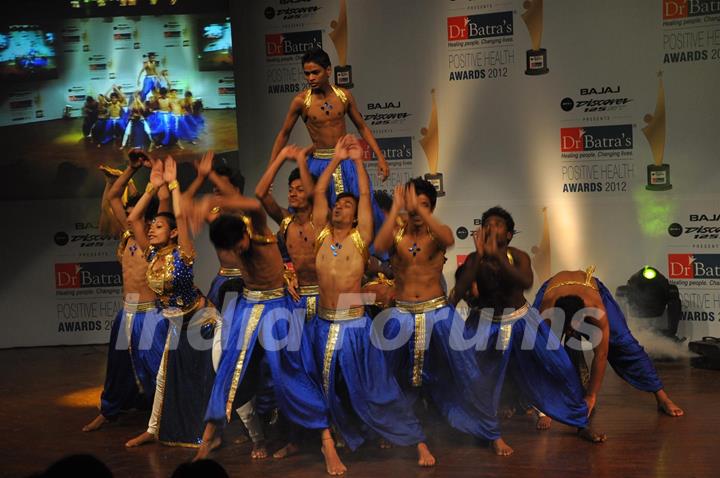 Dance troupe performing at Dr Batra's Positive Health Awards 2012 at NCPA Auditorium in Mumbai